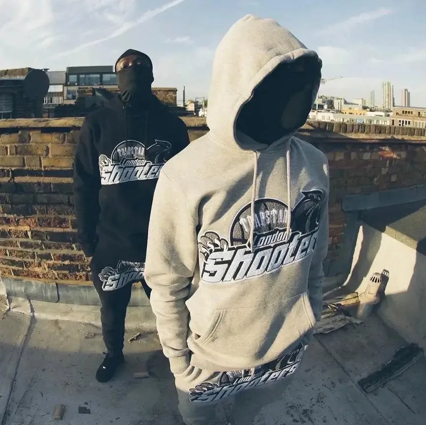 TRAPSTAR LONDON SHOOTERS HOODED TRACKSUIT - GREY/Sky Blue