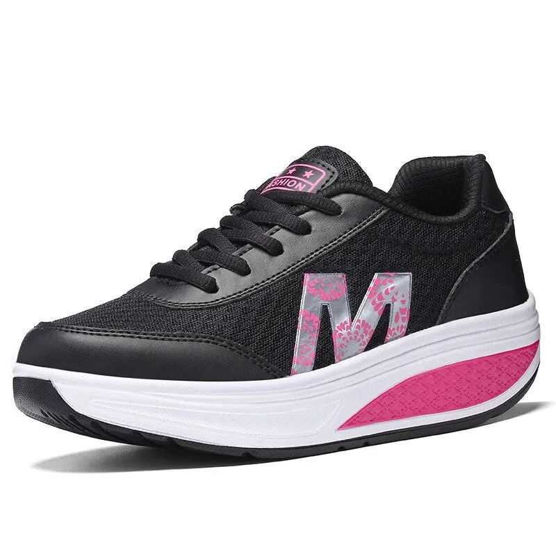 Trendy Sports Shoes With Thick Soles