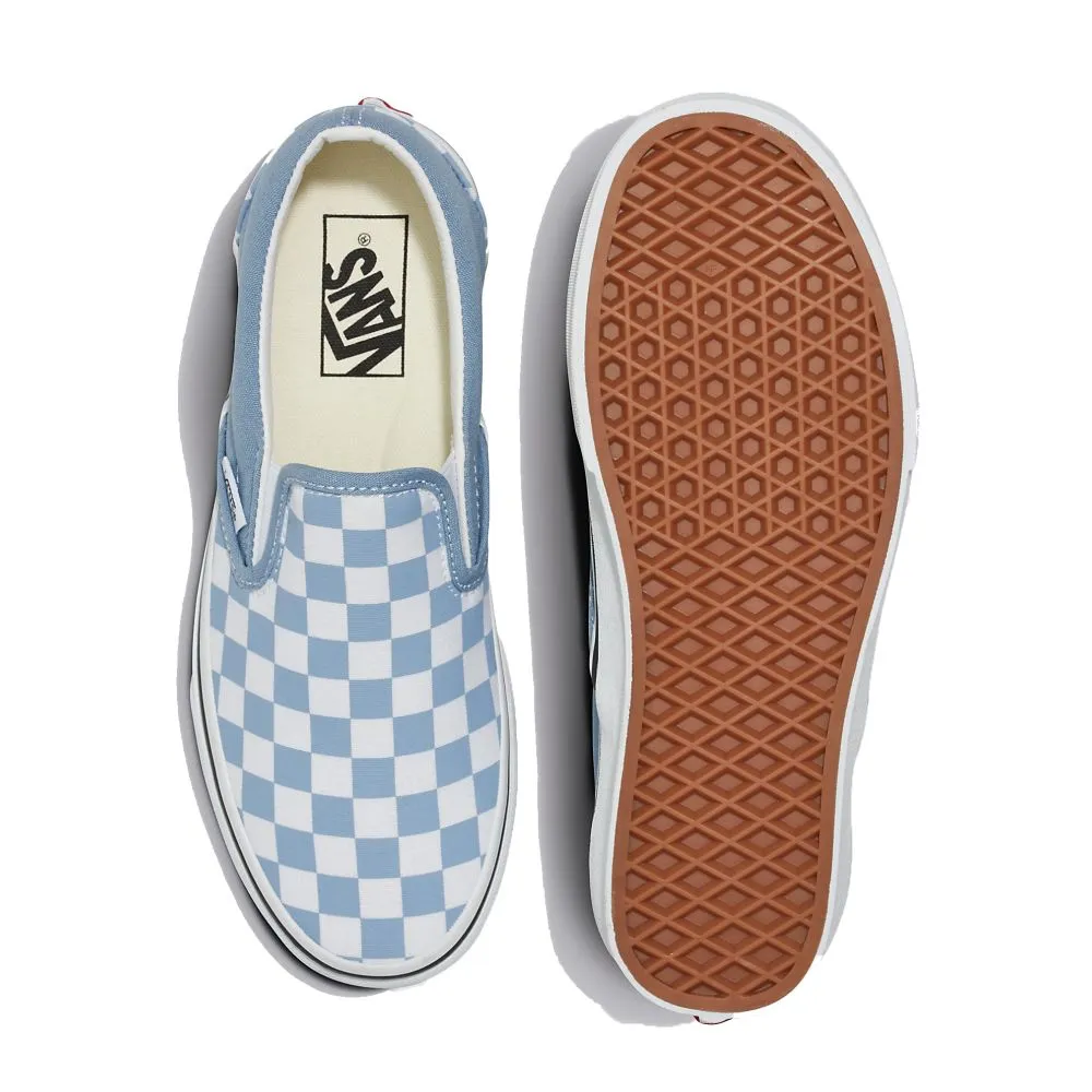 Vans Checkerboard Classic Slip-On in Dusty Blue