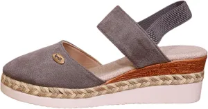 Womens Closed Toe Elastic Ankle Strap Espadrilles Wedge Sandals Orthopedic Platform Wedge Espadrilles Ankle Strap Sandals Comfortable Anti Slip Beach Casual Shoes