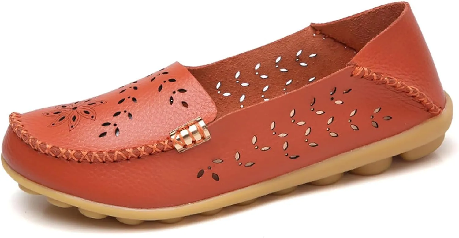 Womens Comfort Walking Boat Shoe Breathable Mesh Moccasins Wild Driving Flats Summer Soft Slip On Shoes Loafer